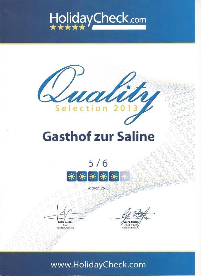 Gasthof Zur Saline プラッテルン エクステリア 写真